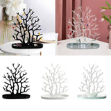 Maxbell Jewelry Display Stand Ornament Elegant Tree Tower Rack for Necklace Earrings Black