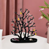 Maxbell Jewelry Display Stand Ornament Elegant Tree Tower Rack for Necklace Earrings Black
