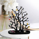 Maxbell Jewelry Display Stand Ornament Elegant Tree Tower Rack for Necklace Earrings Black