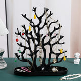 Maxbell Jewelry Display Stand Ornament Elegant Tree Tower Rack for Necklace Earrings Black