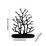 Maxbell Jewelry Display Stand Ornament Elegant Tree Tower Rack for Necklace Earrings Black