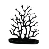 Maxbell Jewelry Display Stand Ornament Elegant Tree Tower Rack for Necklace Earrings Black