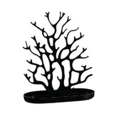 Maxbell Jewelry Display Stand Ornament Elegant Tree Tower Rack for Necklace Earrings Black