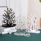 Maxbell Jewelry Display Stand Ornament Elegant Tree Tower Rack for Necklace Earrings Black