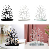 Maxbell Jewelry Display Stand Ornament Elegant Tree Tower Rack for Necklace Earrings Black