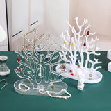 Maxbell Jewelry Display Stand Ornament Elegant Tree Tower Rack for Necklace Earrings Clear