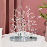 Maxbell Jewelry Display Stand Ornament Elegant Tree Tower Rack for Necklace Earrings Clear