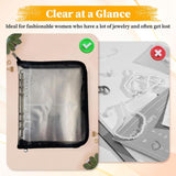 Maxbell Jewelry Storage Book Card Holder Pouch Clear for Postcard Souvenir Ear Ring