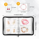 Maxbell Jewelry Storage Book Card Holder Pouch Clear for Postcard Souvenir Ear Ring