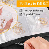 Maxbell Jewelry Storage Book Card Holder Pouch Clear for Postcard Souvenir Ear Ring