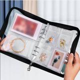 Maxbell Jewelry Storage Book Card Holder Pouch Clear for Postcard Souvenir Ear Ring