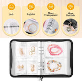 Maxbell Jewelry Storage Book Card Holder Pouch Clear for Postcard Souvenir Ear Ring