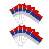 Maxbell 12pcs Hand Waving Russian Flags