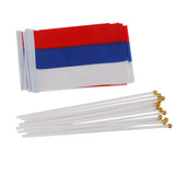 Maxbell 12pcs Hand Waving Russian Flags