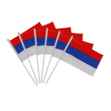 Maxbell 12pcs Hand Waving Russian Flags