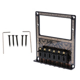 Maxbell Black Humbucker Guitar Bridge w/ Roll Saddle for Tele Guitar