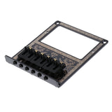 Maxbell Black Humbucker Guitar Bridge w/ Roll Saddle for Tele Guitar
