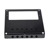 Maxbell Black Humbucker Guitar Bridge w/ Roll Saddle for Tele Guitar