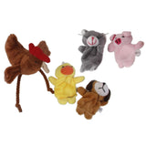 Set of 5pcs Finger Puppets- the Little Red Hen