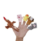 Set of 5pcs Finger Puppets- the Little Red Hen