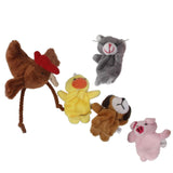 Set of 5pcs Finger Puppets- the Little Red Hen