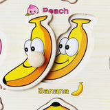 Maxbell Wooden Sea Animal Shaped Peg Puzzle Baby Toddlers Preschool Kids Toy 9