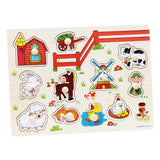 Maxbell Wooden Sea Animal Shaped Peg Puzzle Baby Toddlers Preschool Kids Toy 11