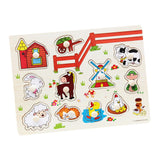 Maxbell Wooden Sea Animal Shaped Peg Puzzle Baby Toddlers Preschool Kids Toy 11