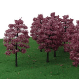Maxbell Model Tree Train Pink Flowers Set Fuchsia Model Tree Scenery Landscape OO HO
