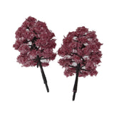 Maxbell Model Tree Train Pink Flowers Set Fuchsia Model Tree Scenery Landscape OO HO