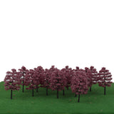 Maxbell Model Tree Train Pink Flowers Set Fuchsia Model Tree Scenery Landscape OO HO