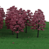 Maxbell Model Tree Train Pink Flowers Set Fuchsia Model Tree Scenery Landscape OO HO