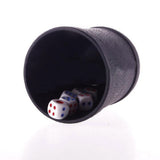 Maxbell 1pc Black Plastic Dice Cup with 6pcs Dice