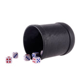 Maxbell 1pc Black Plastic Dice Cup with 6pcs Dice