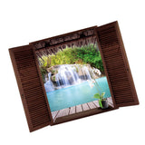 Maxbell 3D Waterfall Wall Decal Stickers Home Room Decor
