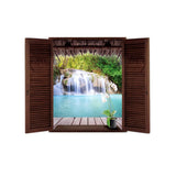 Maxbell 3D Waterfall Wall Decal Stickers Home Room Decor