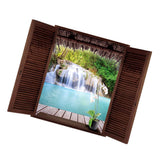 Maxbell 3D Waterfall Wall Decal Stickers Home Room Decor