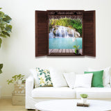 Maxbell 3D Waterfall Wall Decal Stickers Home Room Decor