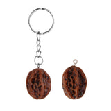 Maxbell 12pcs Walnut Keyrings