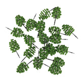 Maxbell 20pcs Green Model Trees 1:100 9cm B90 9cm Green