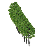 Maxbell 20pcs Green Model Trees 1:100 9cm B90 9cm Green