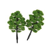 Maxbell 20pcs Green Model Trees 1:100 9cm B90 9cm Green