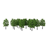 Maxbell 20pcs Green Model Trees 1:100 9cm B90 9cm Green