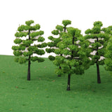 Maxbell 20pcs Green Model Trees 1:100 9cm B90 9cm Green