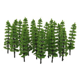 Maxbell 20pcs Green Model Trees 1:100 9cm TC90