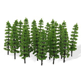 Maxbell 20pcs Green Model Trees 1:100 9cm TC90