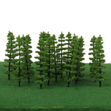 Maxbell 20pcs Green Model Trees 1:100 9cm TC90