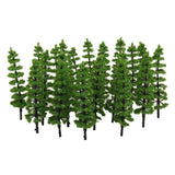 Maxbell 20pcs Green Model Trees 1:100 9cm TC90