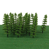 Maxbell 20pcs Green Model Trees 1:100 9cm TC90
