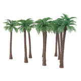 Maxbell 10pcs Model Coconut Palm Trees 1/100 11cm